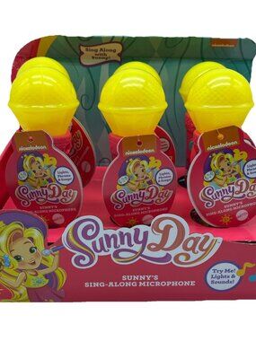 Sunny Day Sunny's Sing-Along Microphone Case of 6 Lights Songs Nickelodeon Toy